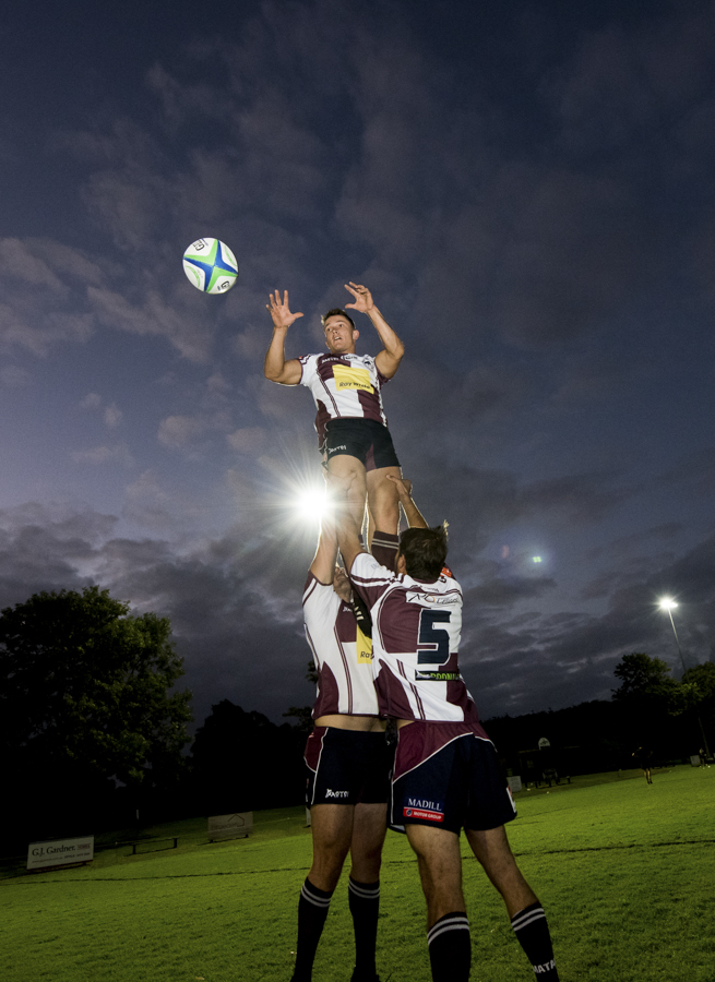 Advertising photography for Telstra, advertising photographer noosa, advertising photography for telsta at noosa dolphins rugby club, advertising photographer phill jackson sunshine coast