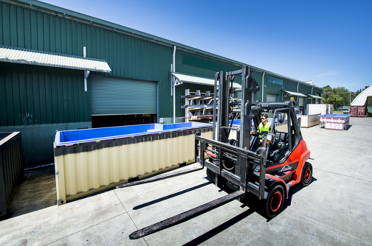 corporate photography for Linde & coolum container pools, PR photography Noosa, corporate photography noosa, Business profile photography Linde photographer phill jackson Noosa
