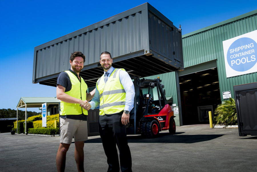 corporate photography for Linde & coolum container pools, PR photography Noosa, corporate photography noosa, Business profile photography Linde photographer phill jackson Noosa